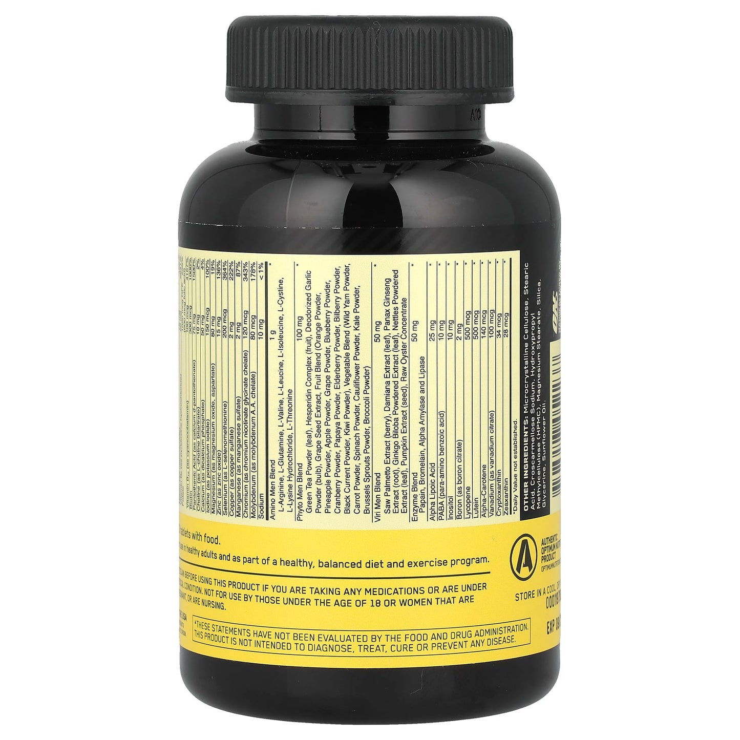 OPTI-MEN OPTIMUN NUTRITION MULTIVITAMINICO PARA HOMBRES 90 TABLETAS