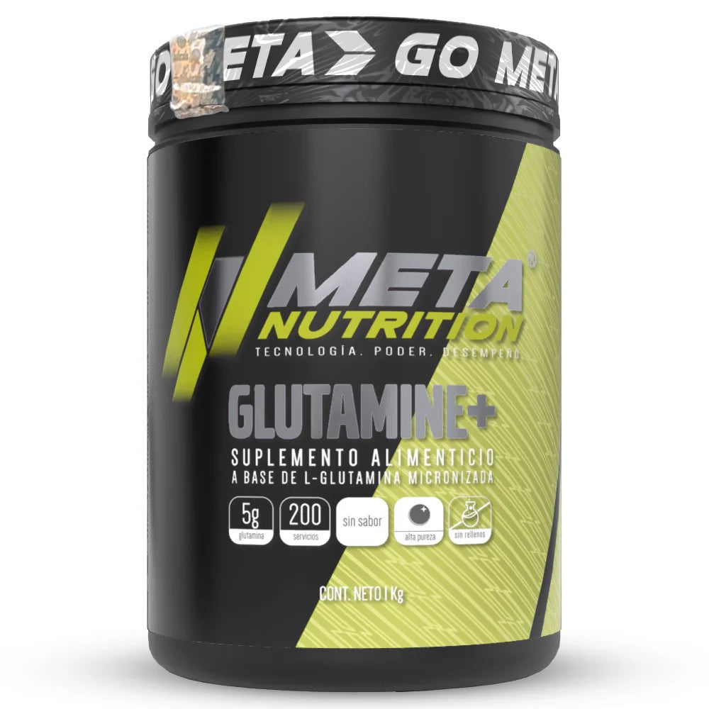 GLUTAMINA MICRONIZADA 1000 GRAMOS BOTE 200 SERVICIOS METANUTRITION