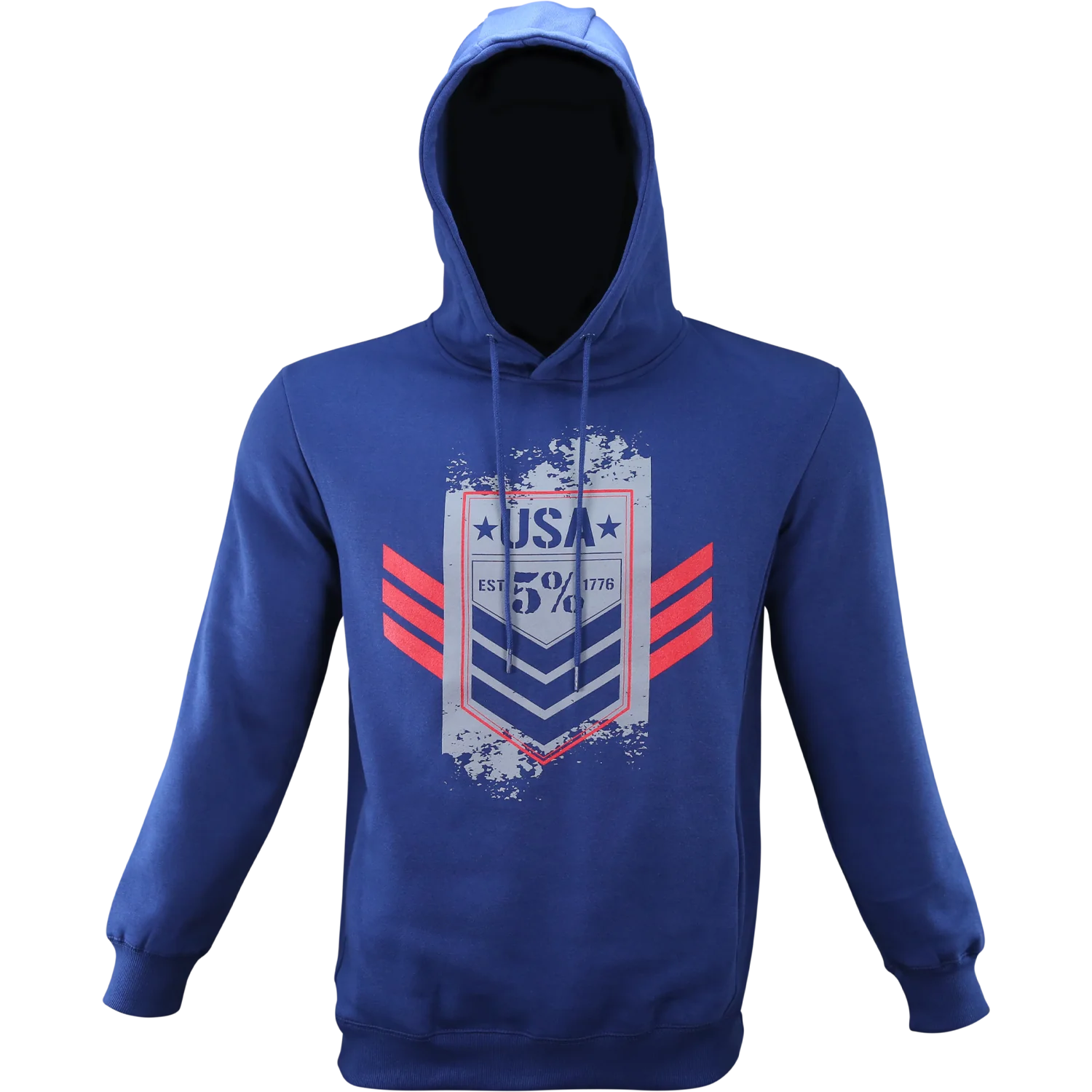 USA FLAG, NAVY PULLOVER HOODIE