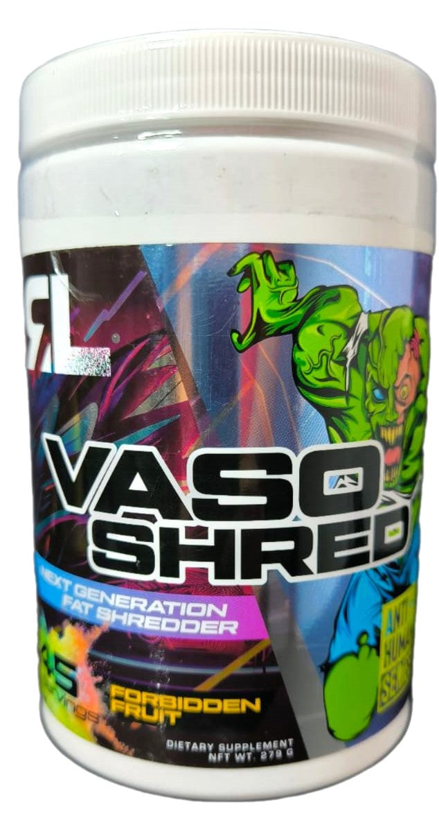 QUEMADOR VASO SHRED RL & ANTI-HUMAN SERIES BOTE 45 SERVICIOS 279 G.