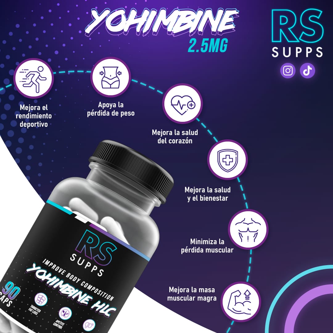 YOHIMBINE RS SUPPS 90 CAPSULAS