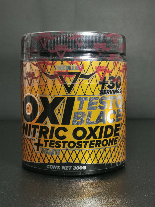 OXI TESTO BLACE NITONE OXIDE + TESTOSTERONE HARD BULLLABS 30 SERVIDAS 300GRS. - suplementos-vikingo-gt