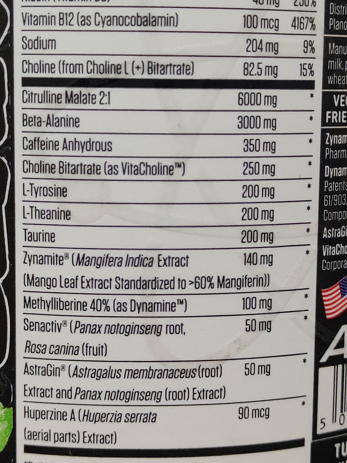 PRE-WORKOUT ULTIMATE ABE APPLIED NUTRITION 30 SERVICIOS 390GRS. (3.75 OZ)