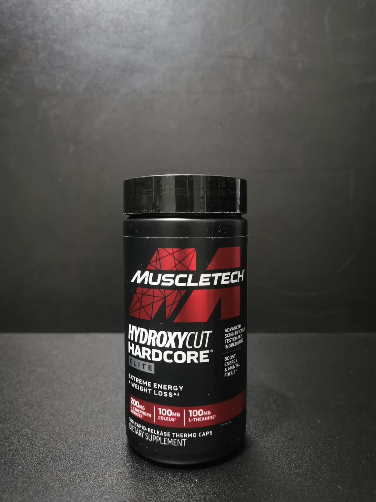 HYDROXYCUT HARDCORE ELITE MUSCLETECH RESEARCH 100 CAPSULAS