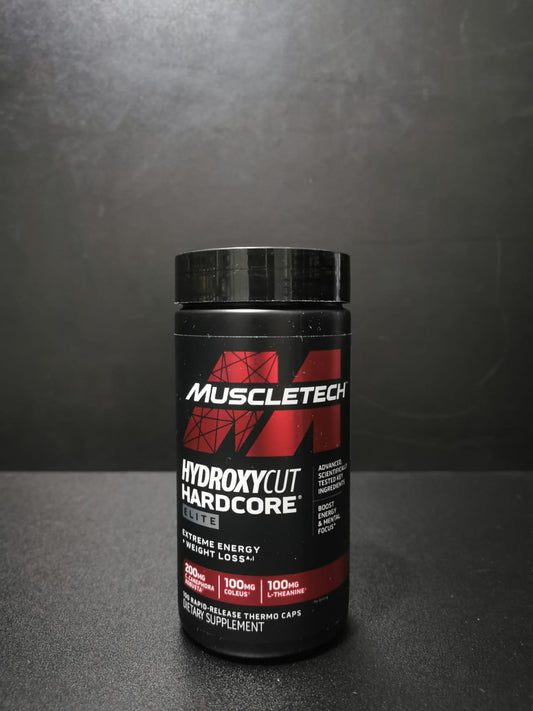 HYDROXYCUT HARDCORE ELITE MUSCLETECH RESEARCH 100 CAPSULAS